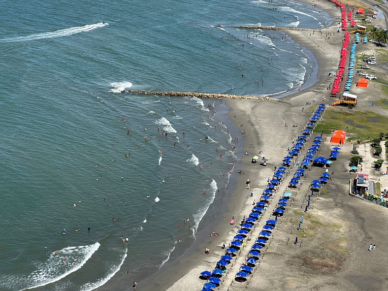 Apto p/ 4 o 5 Personas con Vista Directa al Mar a 5 min del