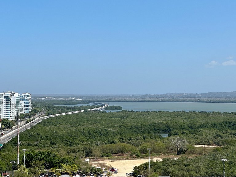 Moderno Apto de 2 Alcobas a Pocos Pasos de Playa Azul y del